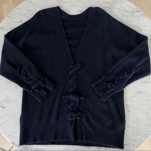3.1 Philip Lim Navy V-Neck Sweater